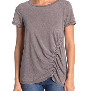 Susina Ruched Burnout Tshirt